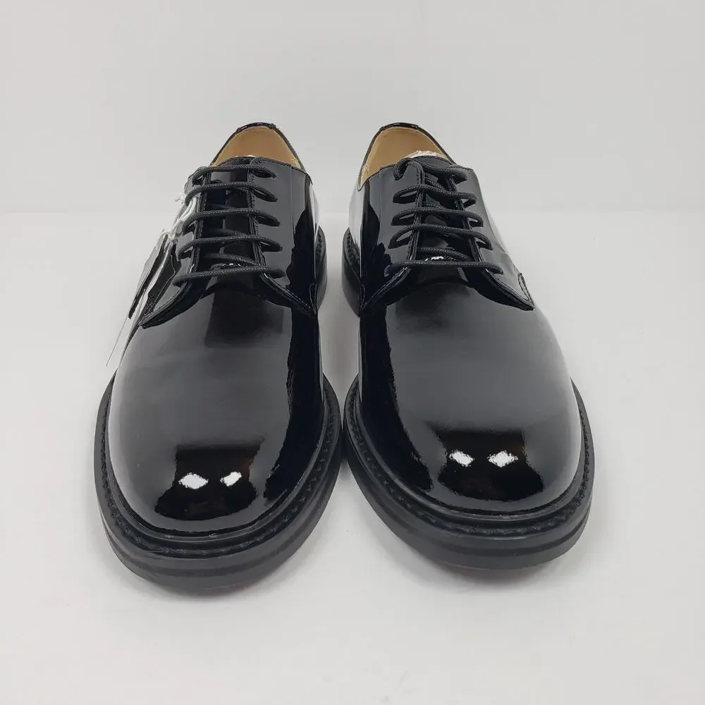H&M Premium Mens Size EU 40 US 7.5 Black Patient Leather Dress Oxford Shoes